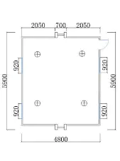 1 Bedroom Expandable House